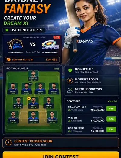90CLUBPLAY (90 club play) fantasy cricket & matchday visual 3